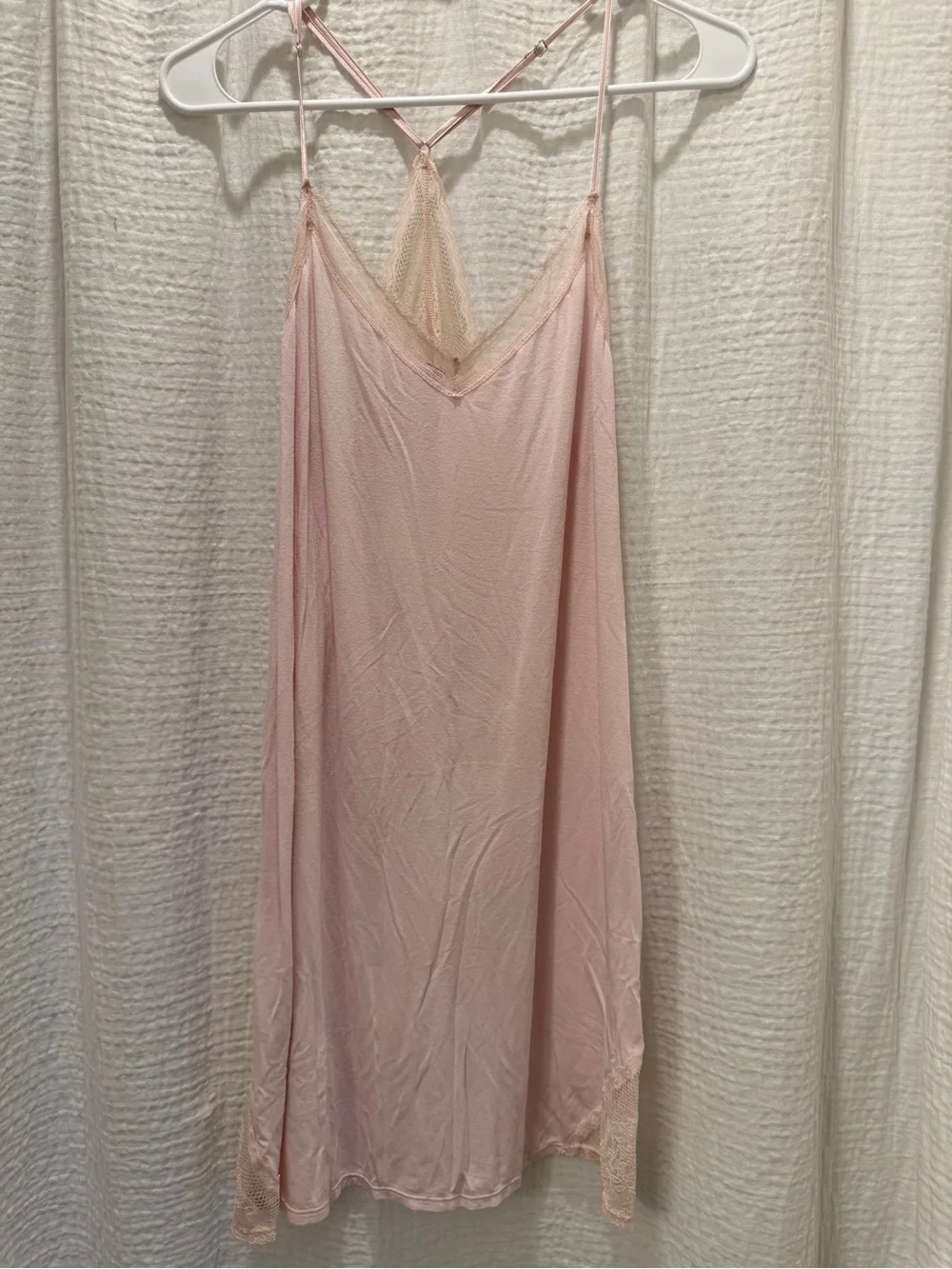 Victoria's Secret Light Pink Lace-Trim Slip
